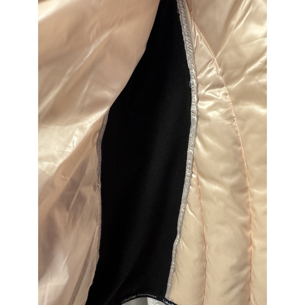 Calvin Klein Women's Pink Black Performance‎ Puffer Quilted Vest Premium Down XL - Picture 4 of 14